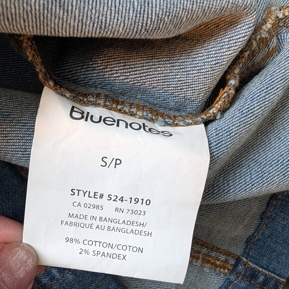 Bluenotes Medium Wash Blue Denim Mini Dress w Buttons Size Small Y2K 90s - Picture 10 of 10